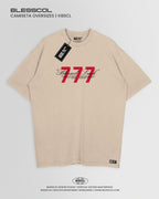 CAMISETA OVERSIZE EDITON BLESSED LUCK 777