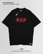 CAMISETA OVERSIZE EDITON BLESSED LUCK 777