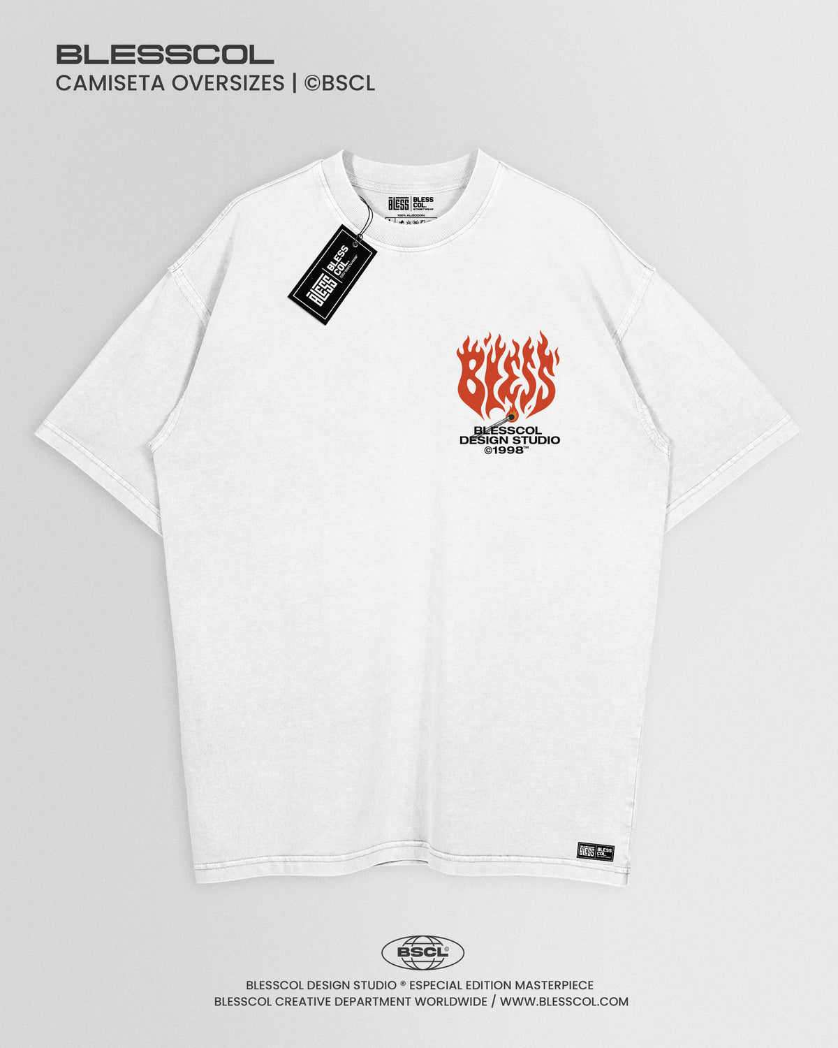 CAMISETA OVERSIZE EDITON BLESS ON FIRE