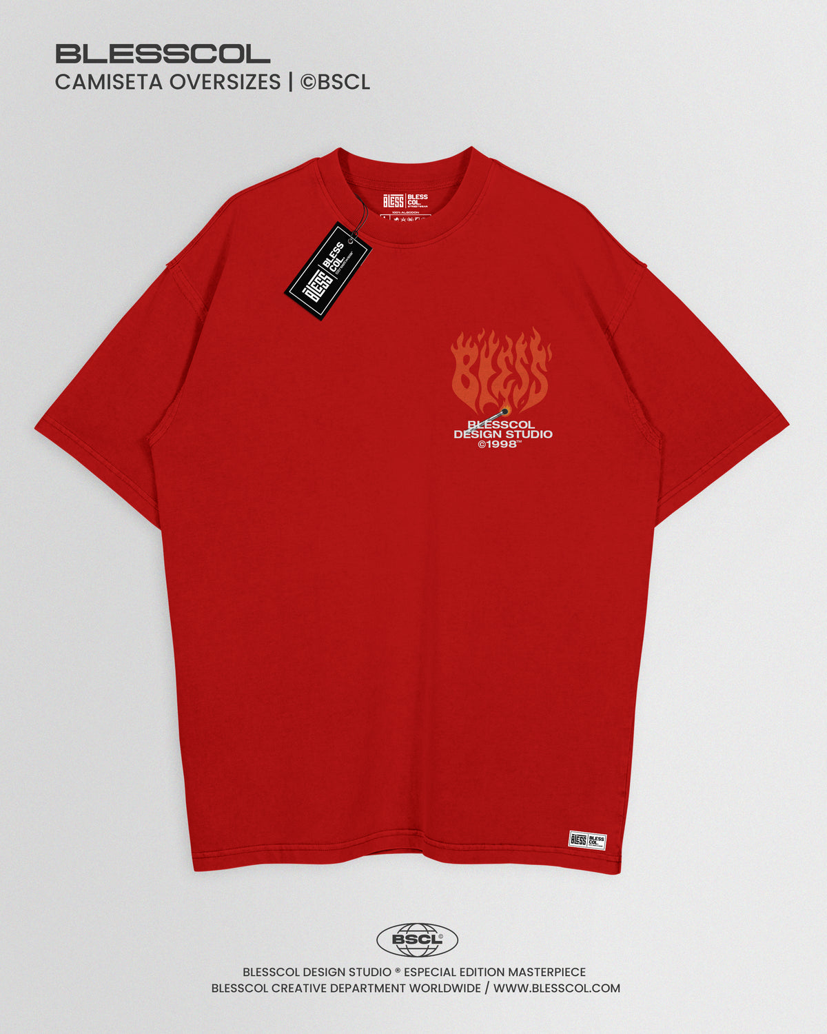 CAMISETA OVERSIZE EDITON BLESS ON FIRE