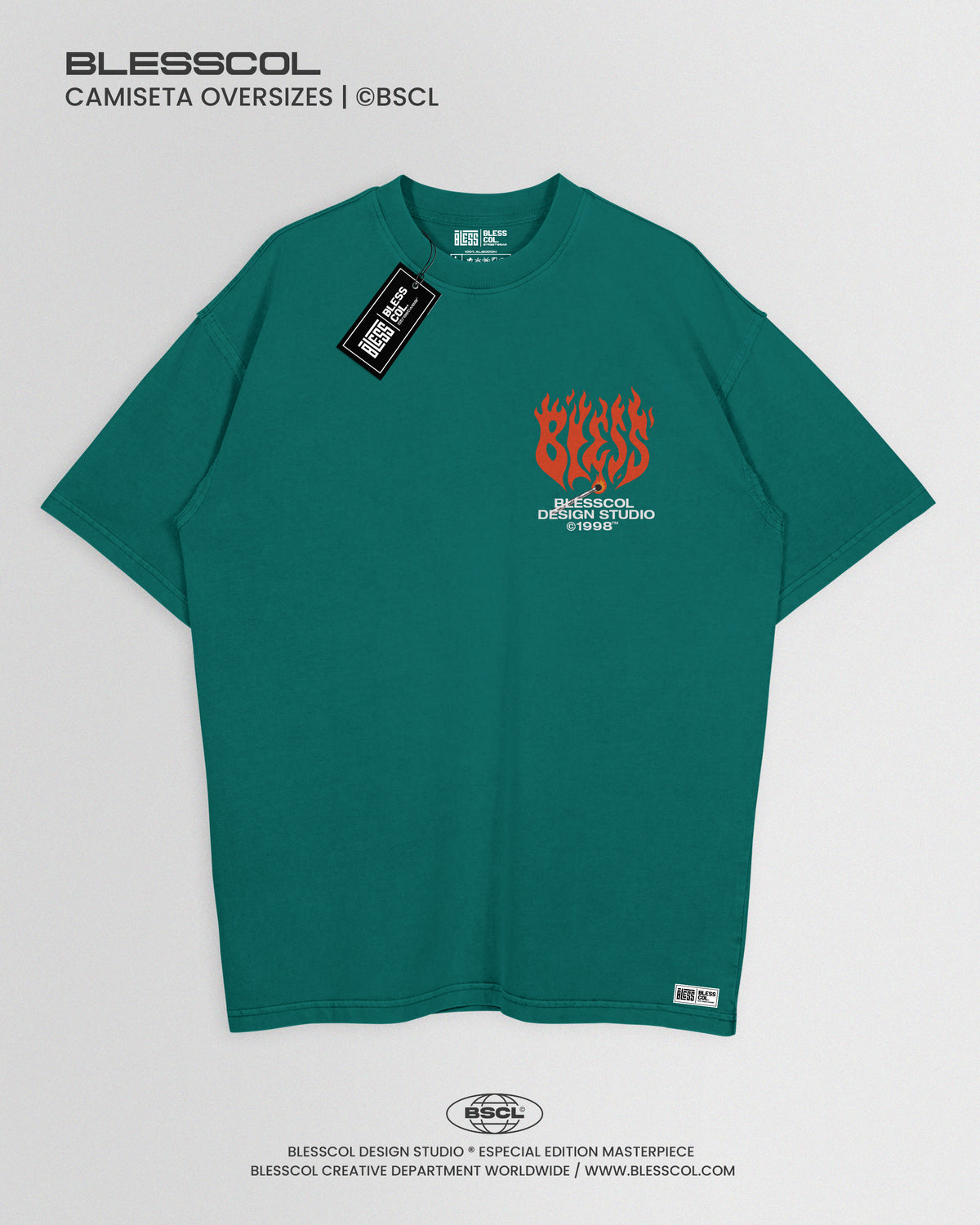CAMISETA OVERSIZE EDITON BLESS ON FIRE