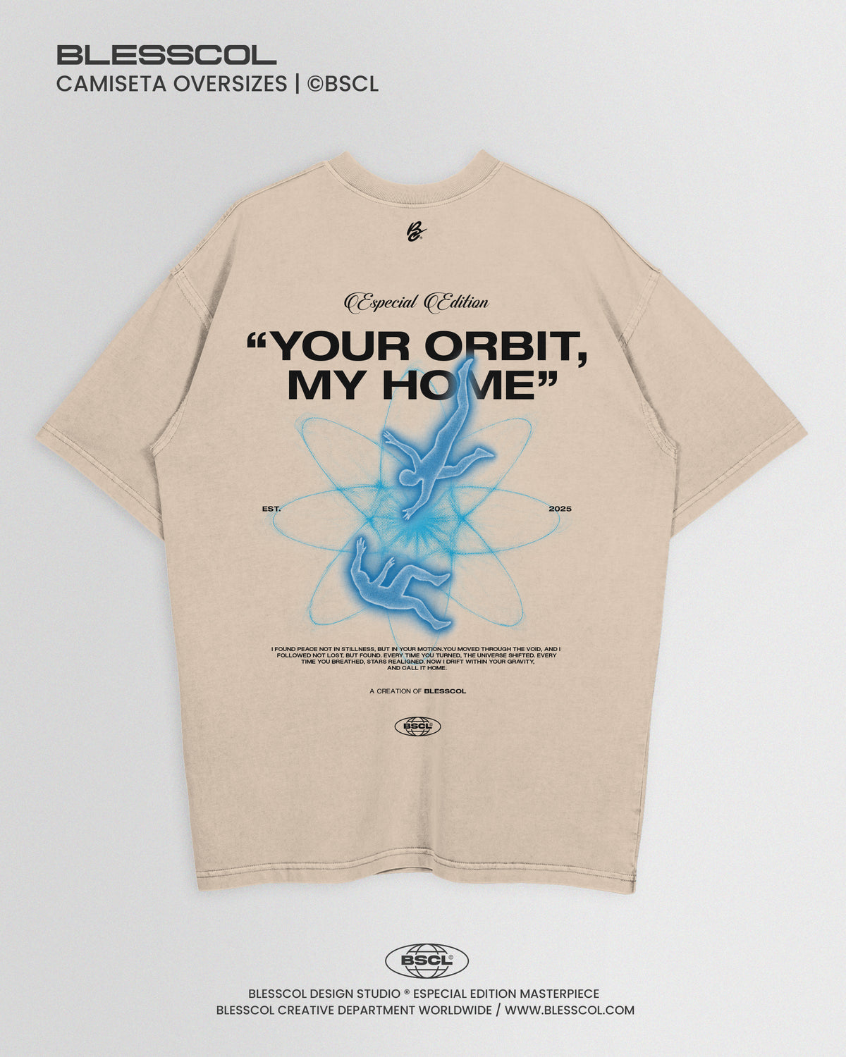 CAMISETA OVERSIZE EDIT YOUR ORBIT MY HOME