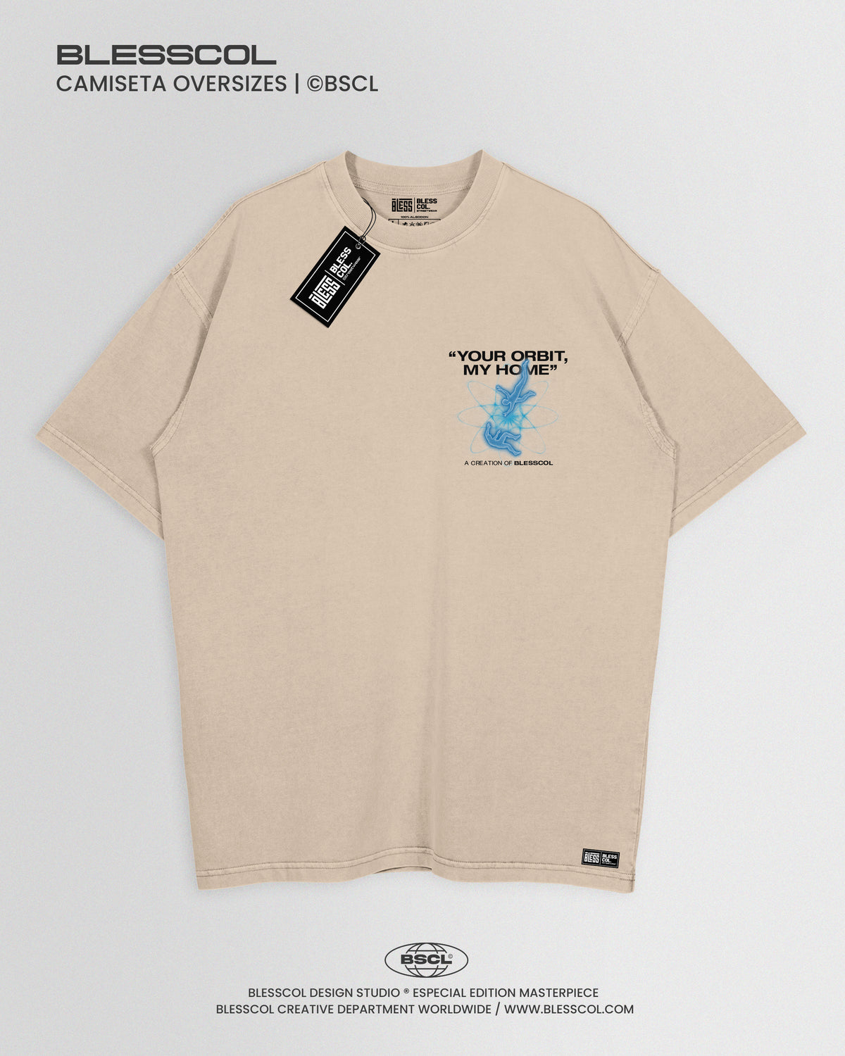 CAMISETA OVERSIZE EDIT YOUR ORBIT MY HOME