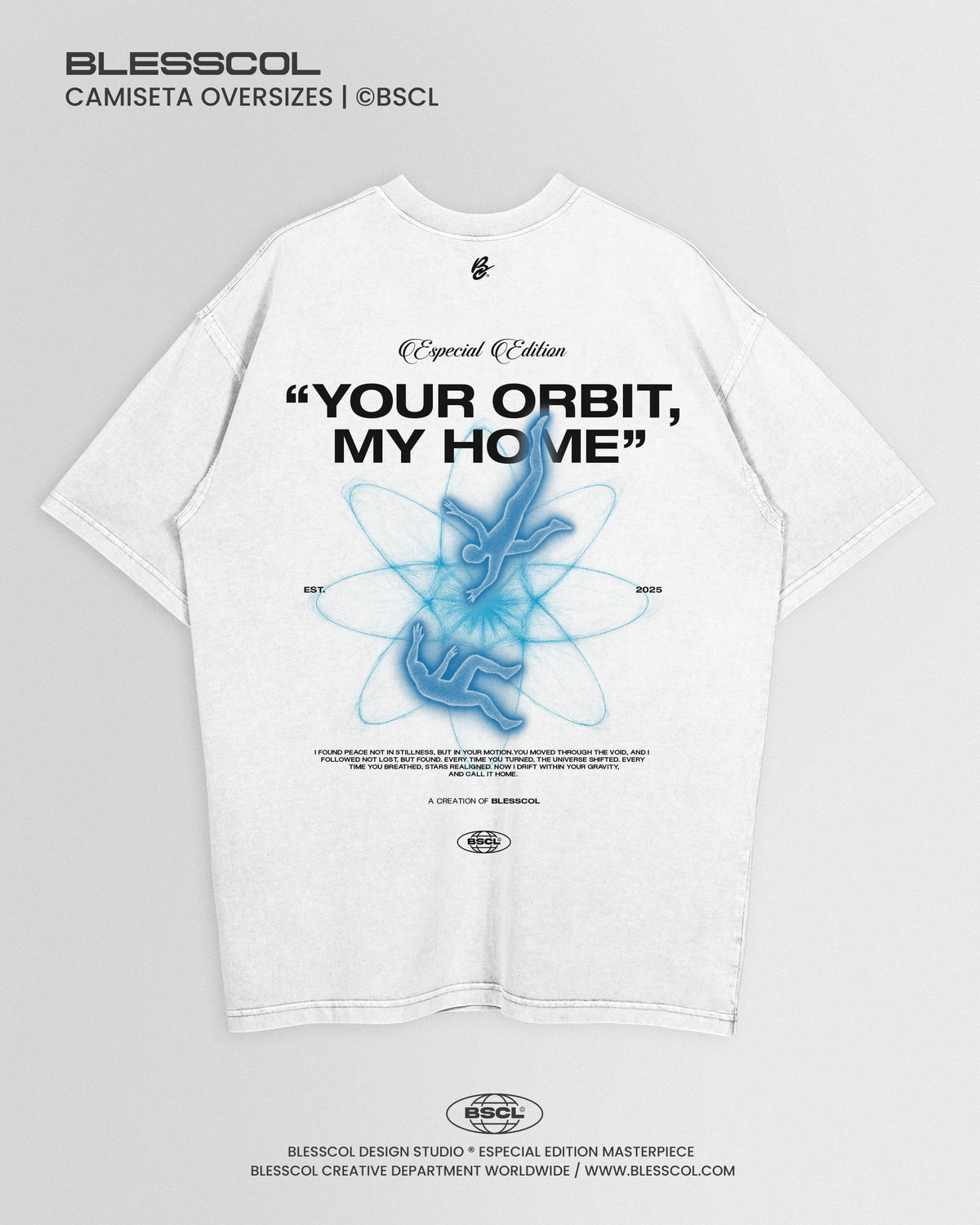 CAMISETA OVERSIZE EDIT YOUR ORBIT MY HOME