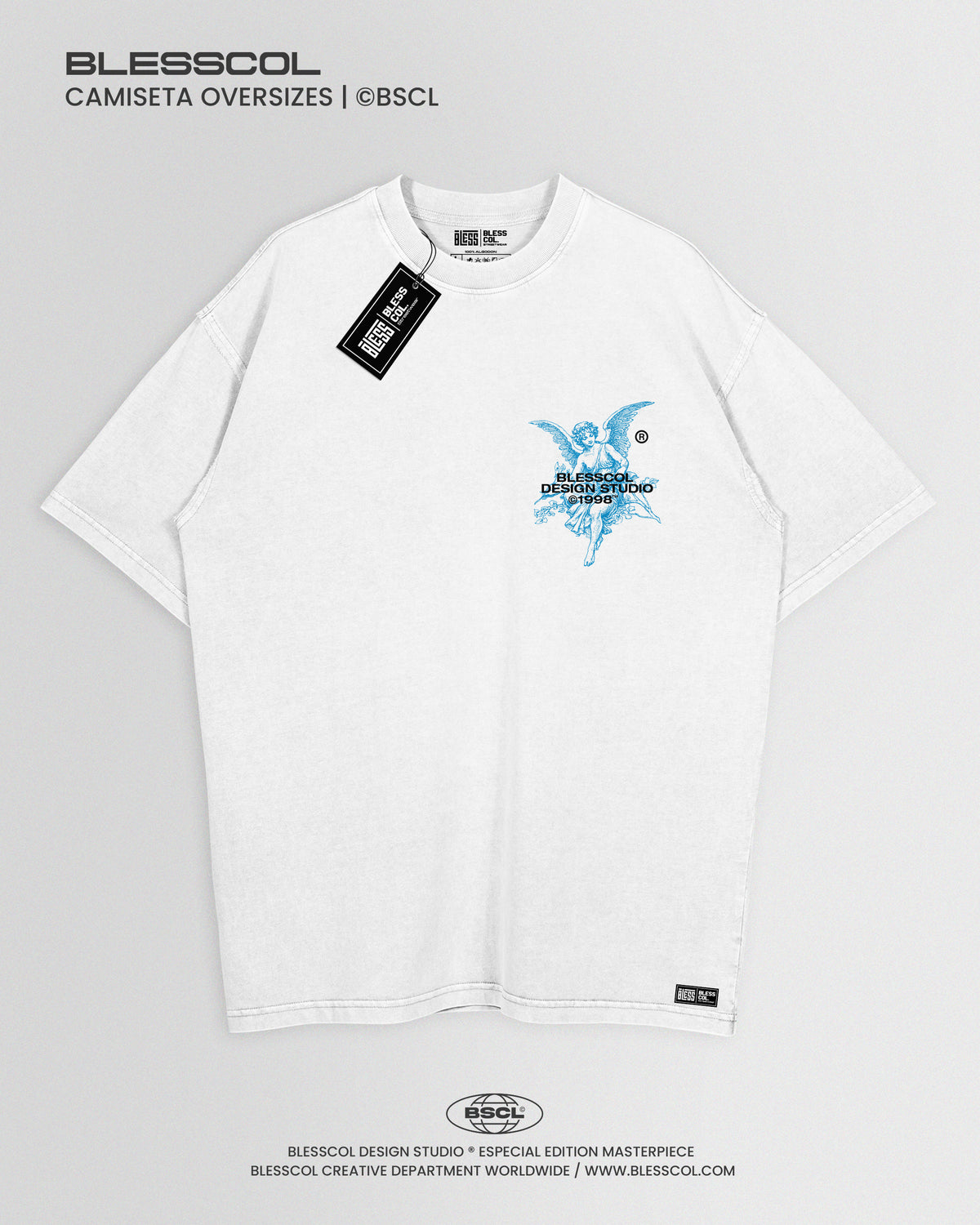 CAMISETA OVERSIZE TUS ANGELES TE CUIDARAN