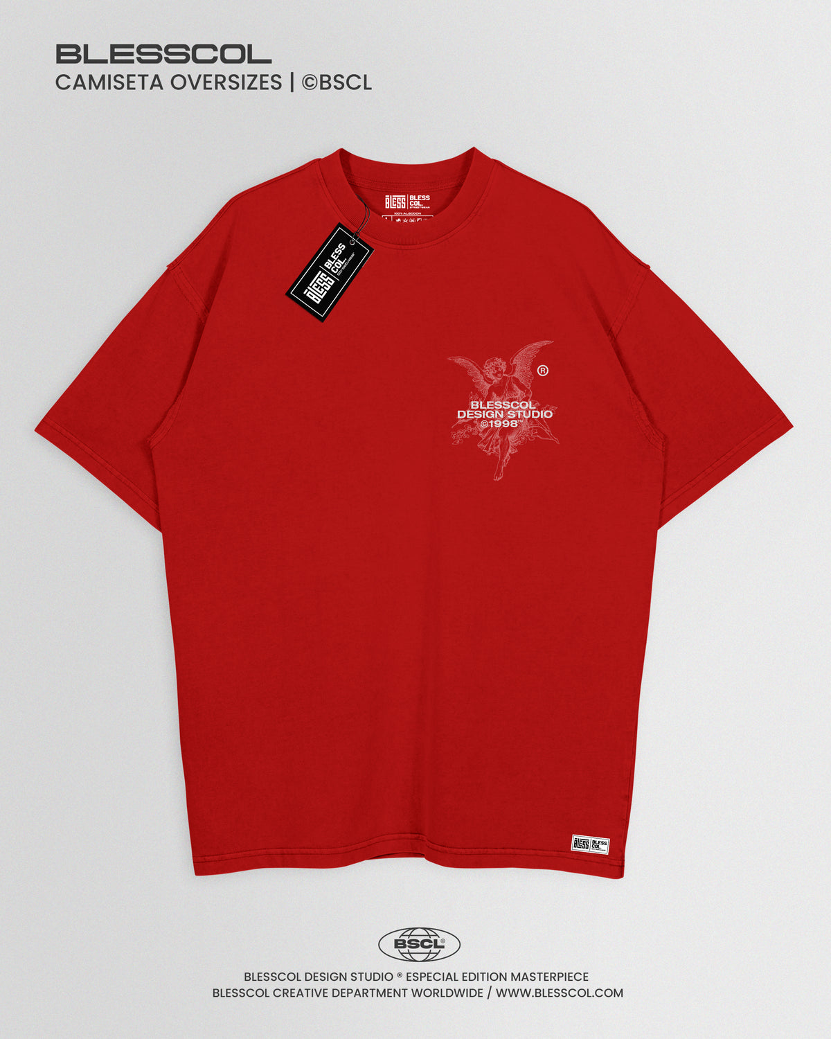 CAMISETA OVERSIZE TUS ANGELES TE CUIDARAN
