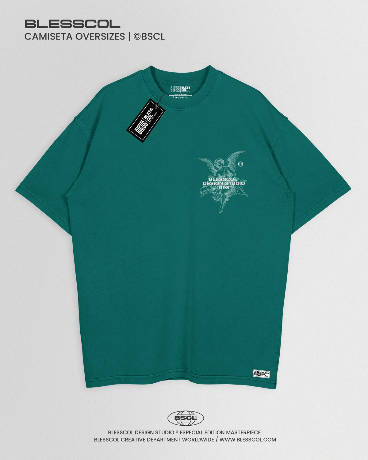 CAMISETA OVERSIZE TUS ANGELES TE CUIDARAN