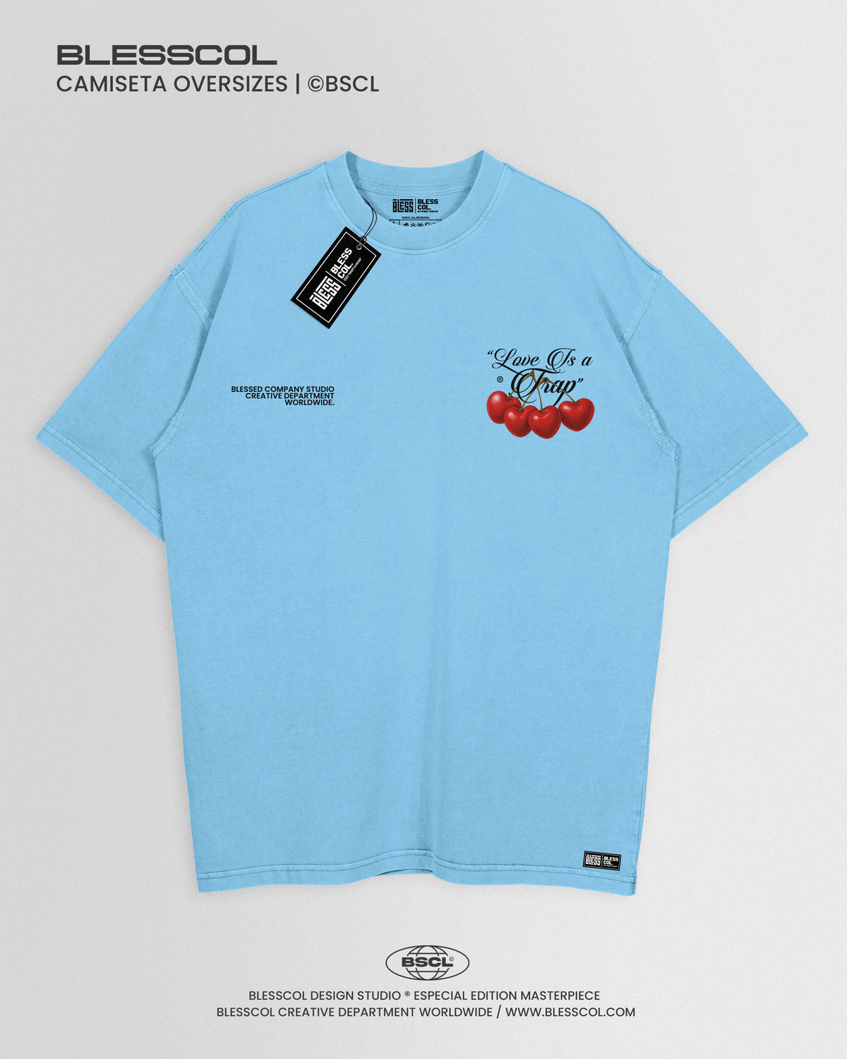 CAMISETA OVERSIZE EDITION LOVE IS A TRAP