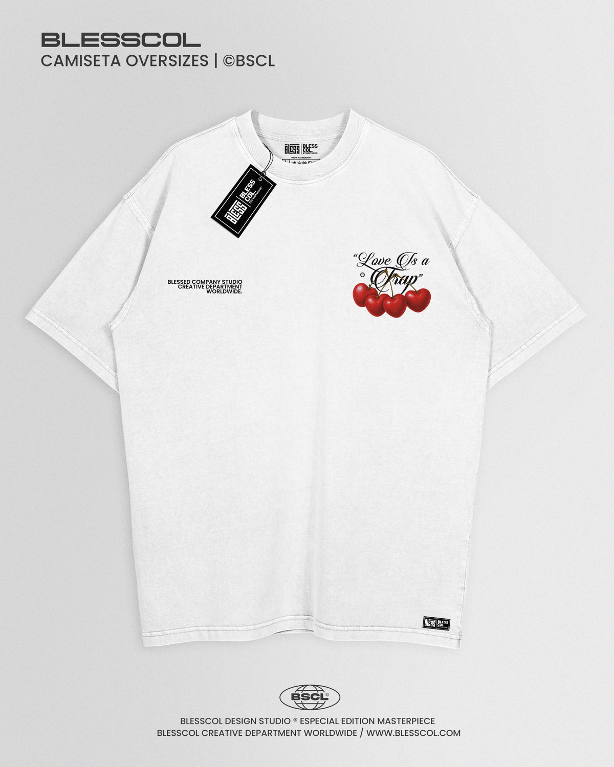 CAMISETA OVERSIZE EDITION LOVE IS A TRAP