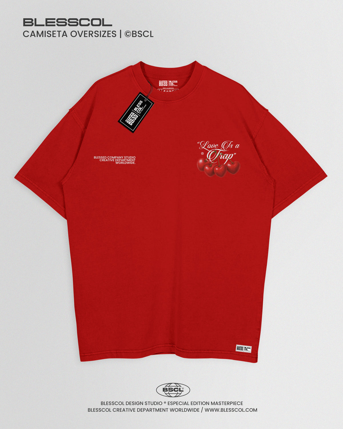 CAMISETA OVERSIZE EDITION LOVE IS A TRAP