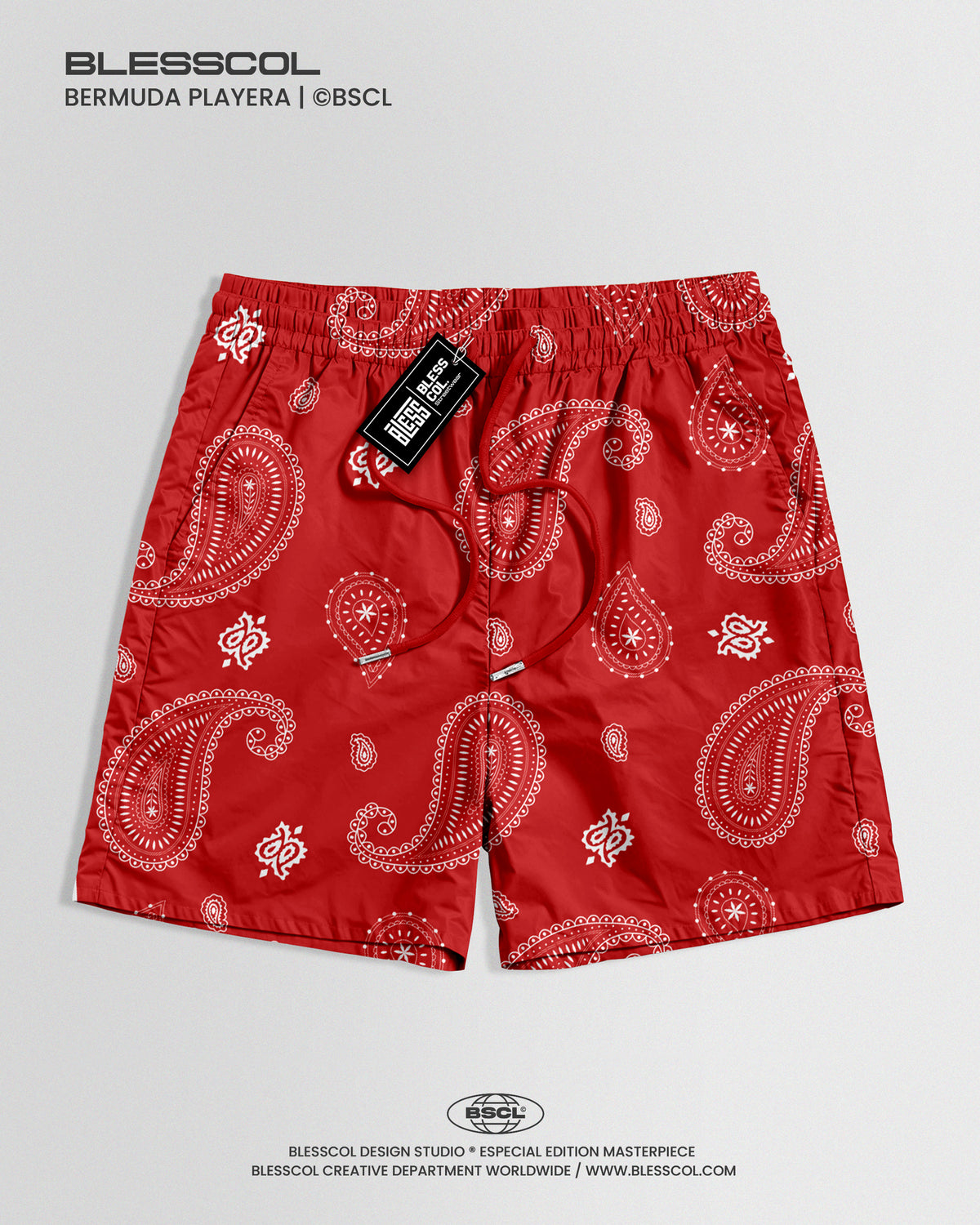 PANTALONETA PLAYERA BANDANA ROJA