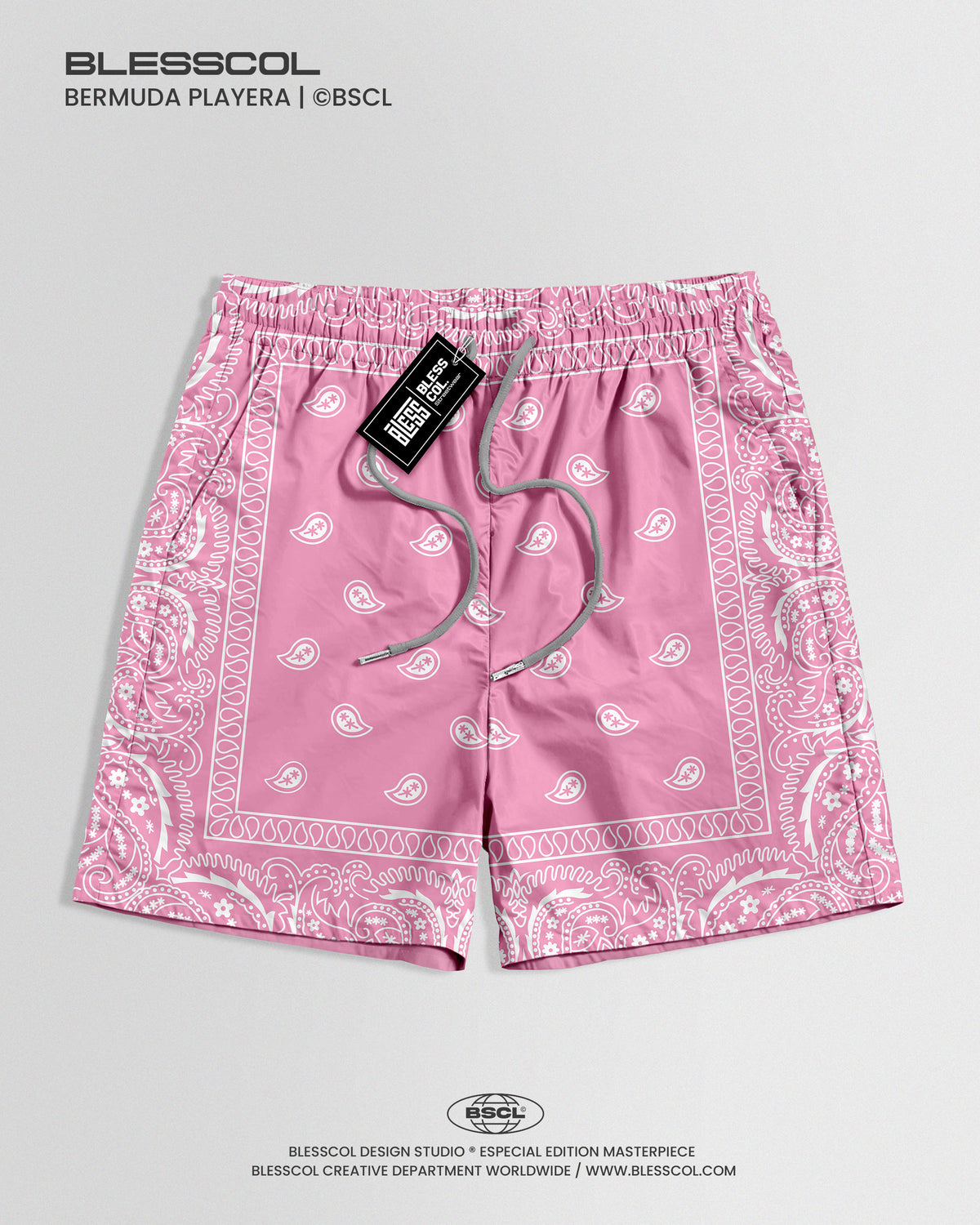 PANTALONETA PLAYERA BANDANA ROSA
